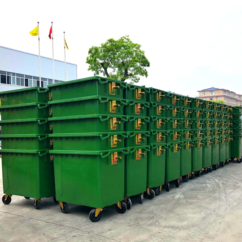 塑料垃圾桶環(huán)衛(wèi)垃圾車(chē)660L